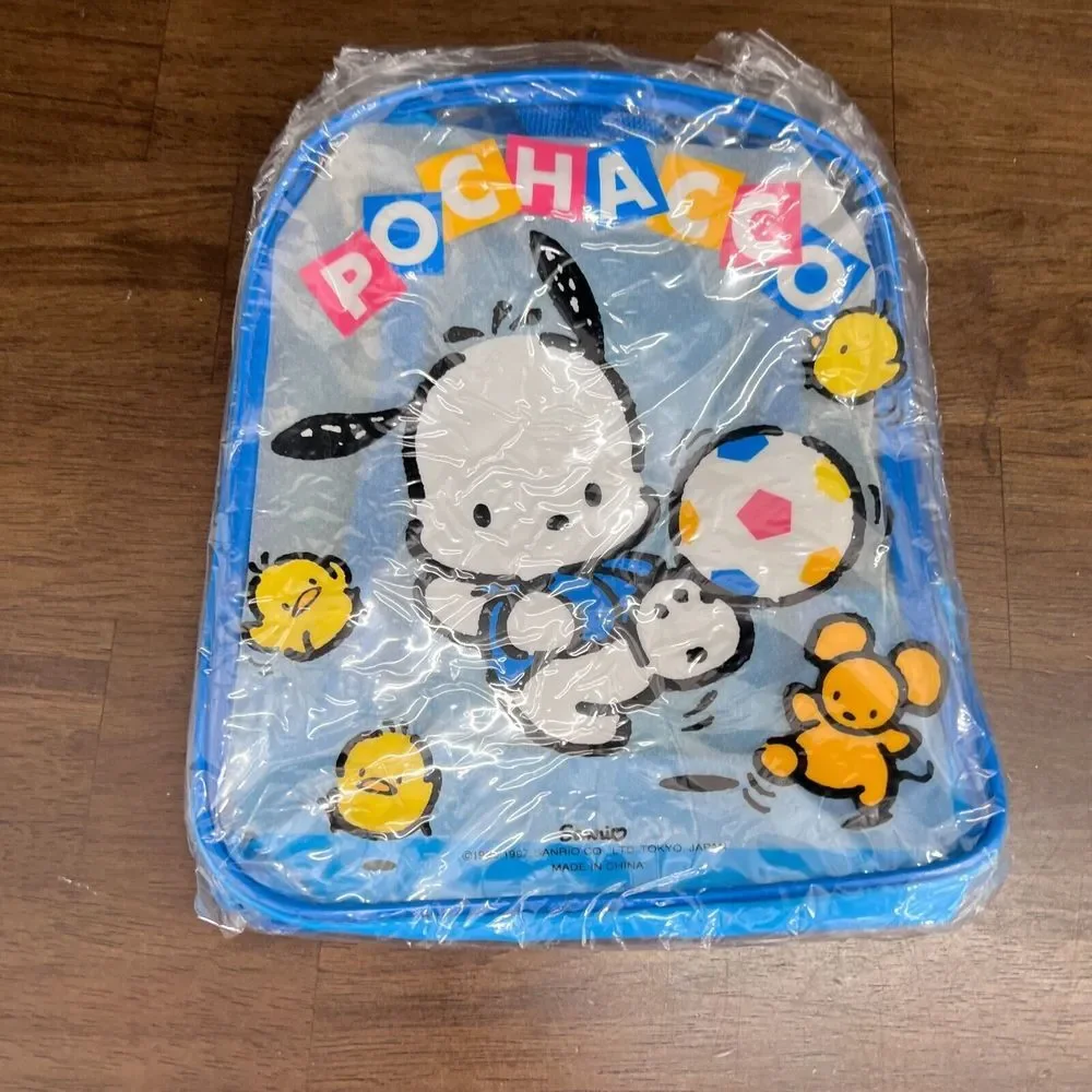 Vintage Pochacco Sanrio Backpack Soccer 2001 Hello Kitty Friends New Without Tag